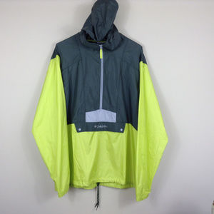 Columbia Half Zip Pullover Windbreaker With Pouch